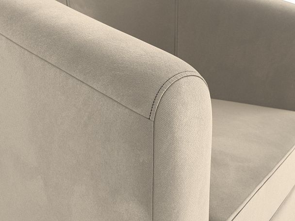 Кресло Норден (полностью микровельвет бежевый) - Вид 4