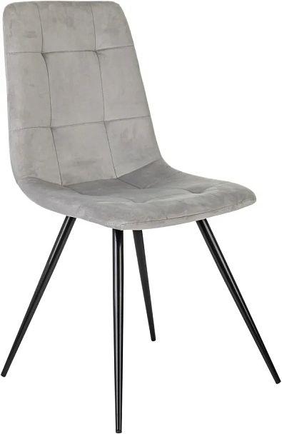 Стул для дома Бюрократ CH-K1 св.серый Holland 09 металл черный на ножках (CH-K1_1/HL09) - Вид 1