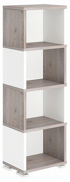 Стеллаж-колонка Домино СБ-15/4 Белый/Нельсон - Вид 1