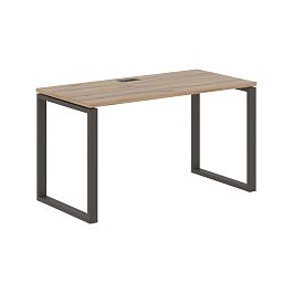 Стол прямой EQST 1367 Дуб Денвер светлый/Мокко 1360х670х750 EDIS - Фото предпросмотра