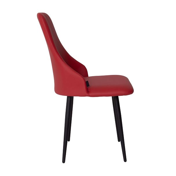 Стул Аэр, экокожа Ecotex 3021, ножки металл 32*18 RAL 3020 - Вид 7