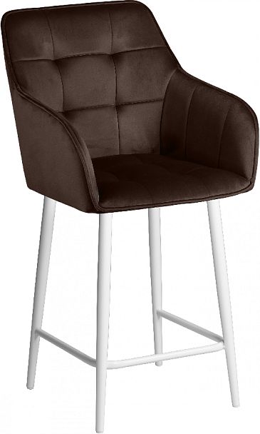 Комплект полубарных поворотных кресел Мони К, Confetti coffee/белый, 2 шт. - Вид 4