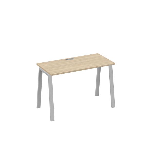 Стол письменный на металлокаркасе TRE A4 А4 Б3 003 БП дуб скандинавский / металлокаркас серый - Вид 1
