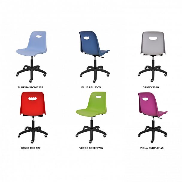 Кресло Venezia SW Кресло на черной крестовине Somalia, голубой - Вид 5