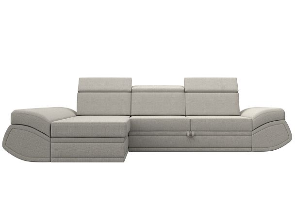 Диван угловой Лига-032 левый угол Рогожка бежевый - Вид 2