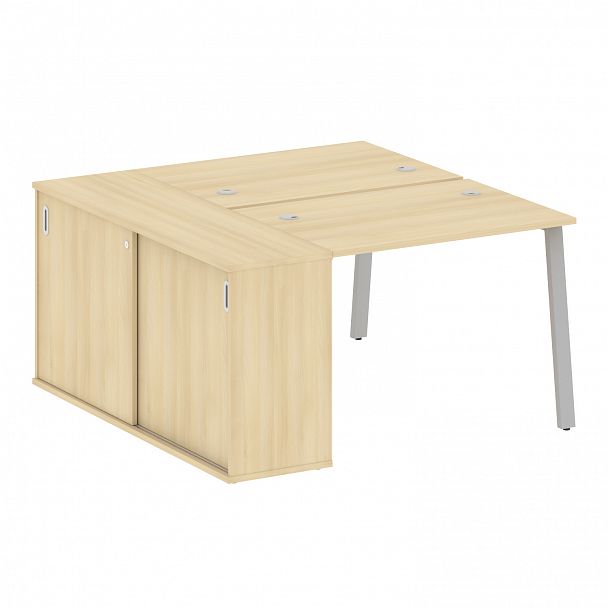 Рабочая станция "Metal System" БА.РС-СШК-1.1 акация/серый - Вид 1