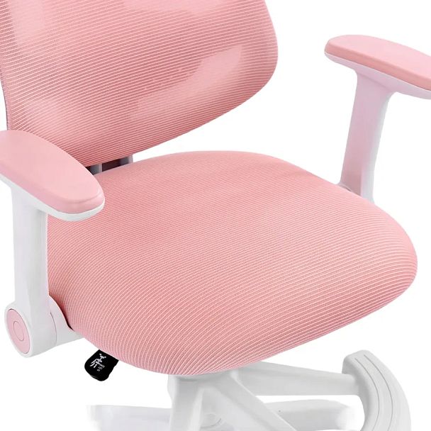 Кресло детское с подставкой для ног BRABIX KIDS "MG-215", сетка/ткань TW, розовое, 533311 - Вид 8