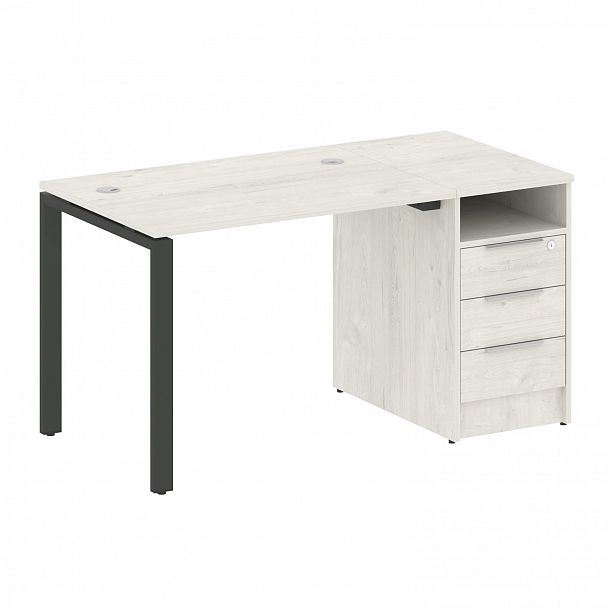 Рабочая станция "Metal System" БП.РС-СТП -1.1 дуб наварра/антрацит - Вид 1