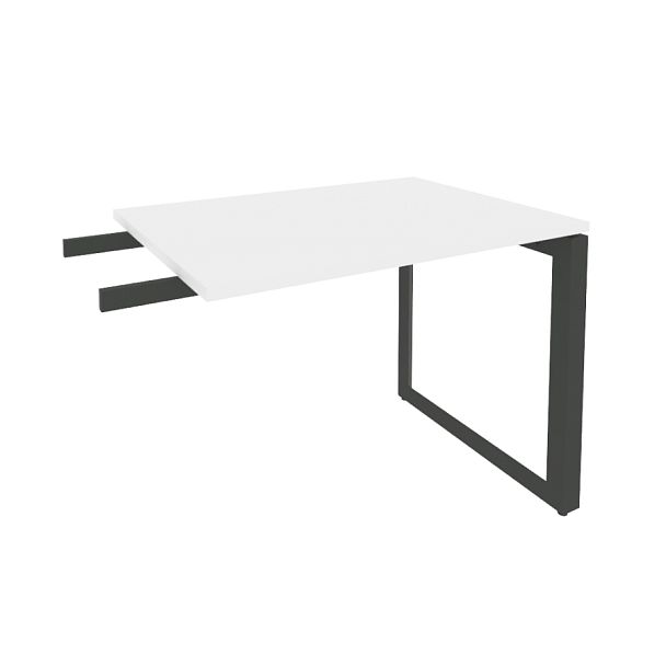 Onix Direct Брифинг-приставка на О-образном м/к O.MO-BR-9 Белый бриллиант/Антрацит металл 980*720*750 - Вид 1