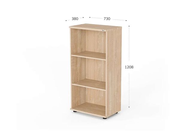 UNITY РШ-11 ДУБ СОНОМА Стеллаж открытый Прямой 730x380x1208 - Вид 2
