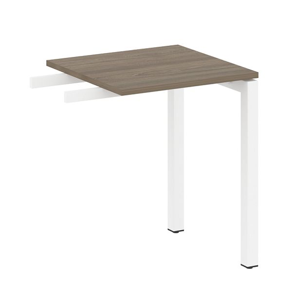 Metal System Quattro Приставной элемент на П-образном м/к 50БП.ПР-1 Вяз/Белый металл 600*600*750 - Вид 1