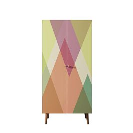 Шкаф малый двухстворчатый Berber принт 16 арт BB08/Print_16 - Фото предпросмотра