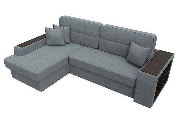 Диван угловой Брюссель левый угол Рогожка серый - Вид 5