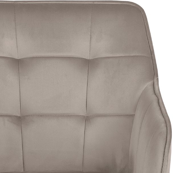 Полубарное поворотное кресло Мони К, Confetti smoke/белый - Вид 8