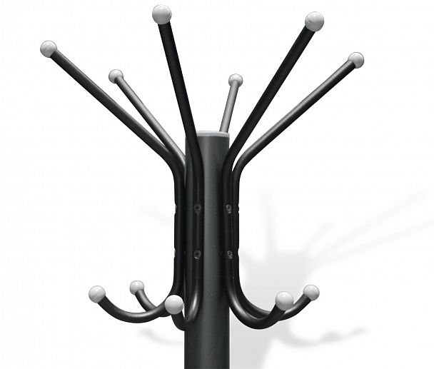 Вешалка Sheffilton SHT-CR450 черный/серый/мрамор - Вид 3