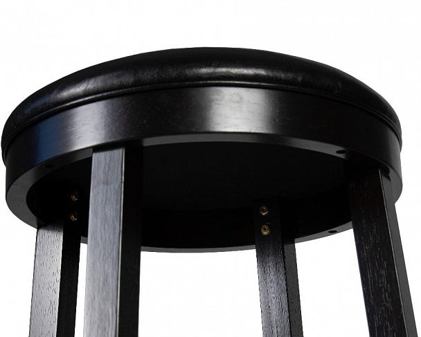 Круглый барный табурет DOBRIN BOB BAR (капучино, черный) - Вид 8