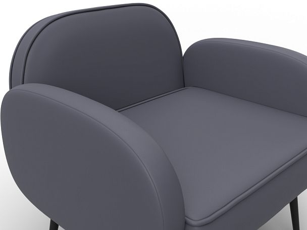 Кресло Лига-086 Экокожа серый - Вид 4