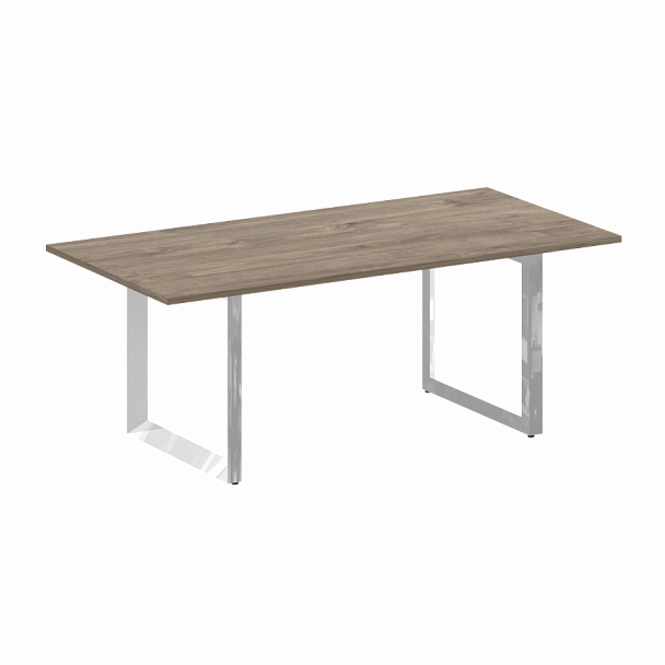 Стол переговорный на О-образном м/к "ONIX DIRECT LUX" M-O.MO-PRG-19 тиквуд темный - Вид 1