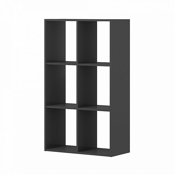 Стеллаж 6-и секционный "Тандем" ПК-ОБИ-СЖ124Х73-В1-297 антрацит - Вид 1