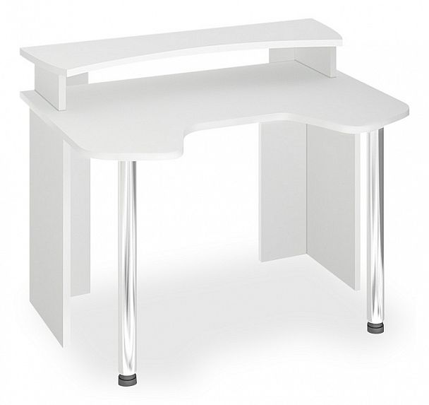 Стол компьютерный Домино Лайт СКЛ-Игр120+НКИЛ120 Белый - Вид 1