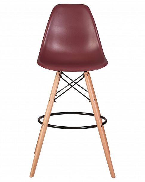 Стул барный DOBRIN DSW BAR (ножки светлый бук, цвет сливовый (R-13)) - Вид 6