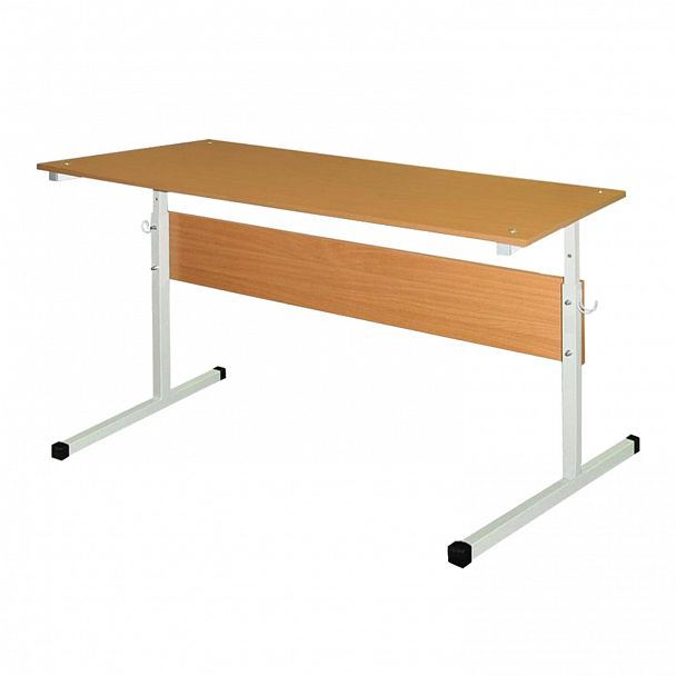 Стол-парта  Ш-304 (4-6), 2-местный, регулируемый, 1200х500х640-760 мм, серый каркас, ЛДСП бук, гр.4-6 - Вид 2
