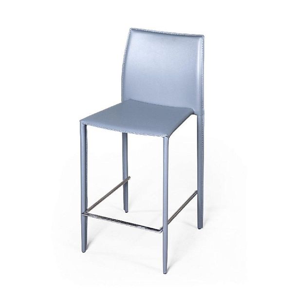 Стул полубарный Rolf, кожа антрацит - Вид 7