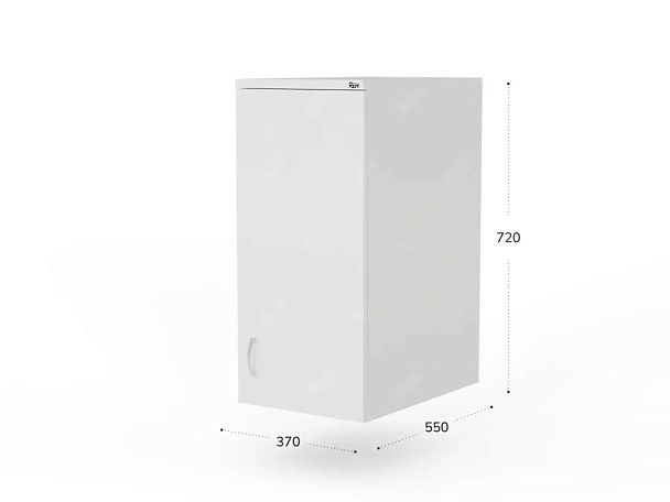 UNITY РАЗ-03Г БЕЛЫЙ Антресоль закрытая 370х550х720 - Вид 2