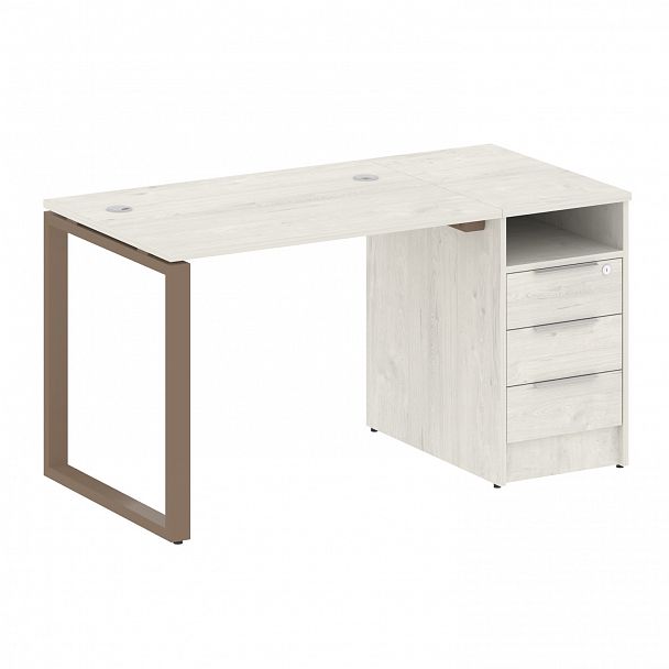 Рабочая станция "Metal System" БО.РС-СТП -1.1 дуб наварра/мокко - Вид 1