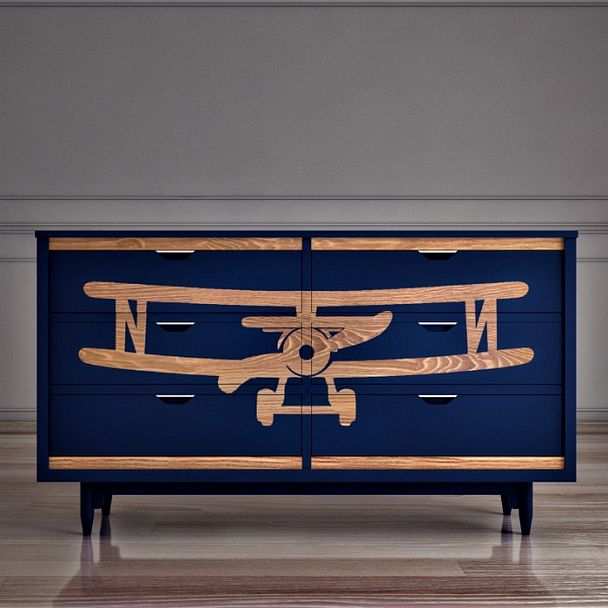 Комод с самолетом "Travel" TRV01B - Вид 1
