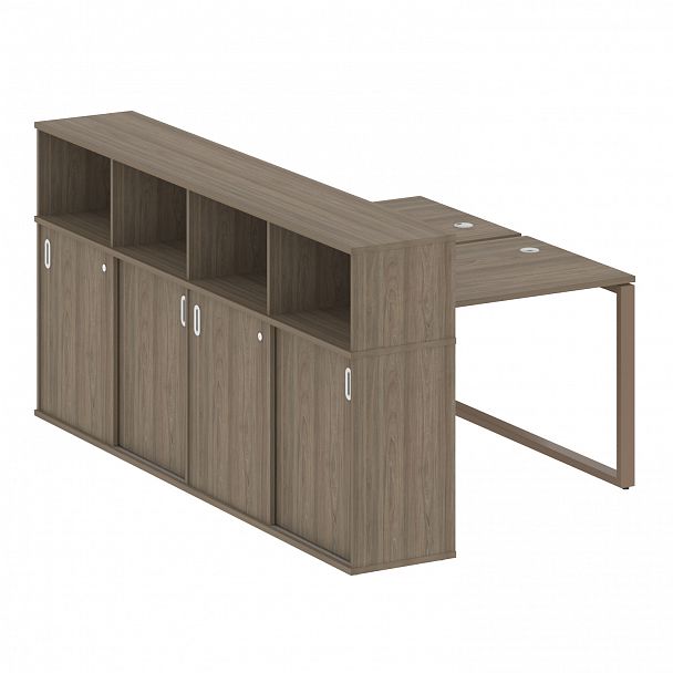 Рабочая станция "Metal System" БО.РС-СШК-4.1 вяз/мокко - Вид 1