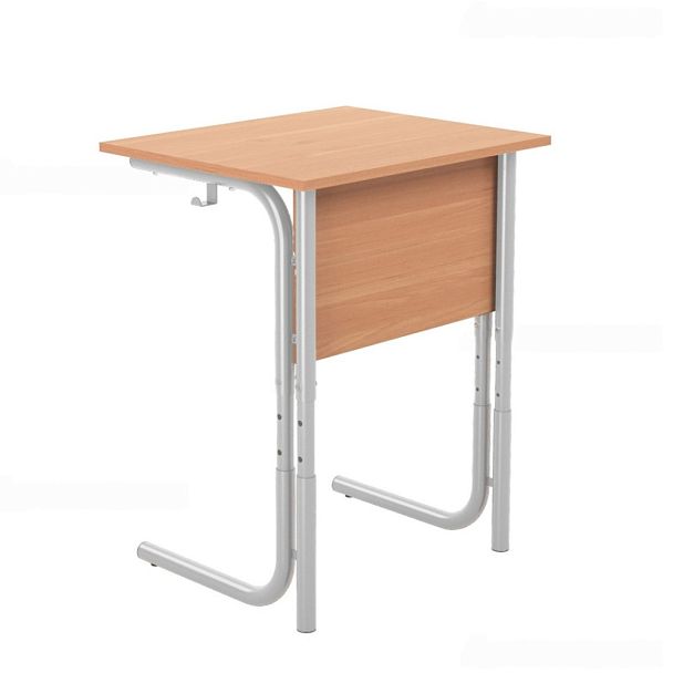 Стол ученический 101РВ, 1-местный, регулируемый на круглой трубе (м/к Коричневый, Серый, Черный), гр.5-7 - Вид 3