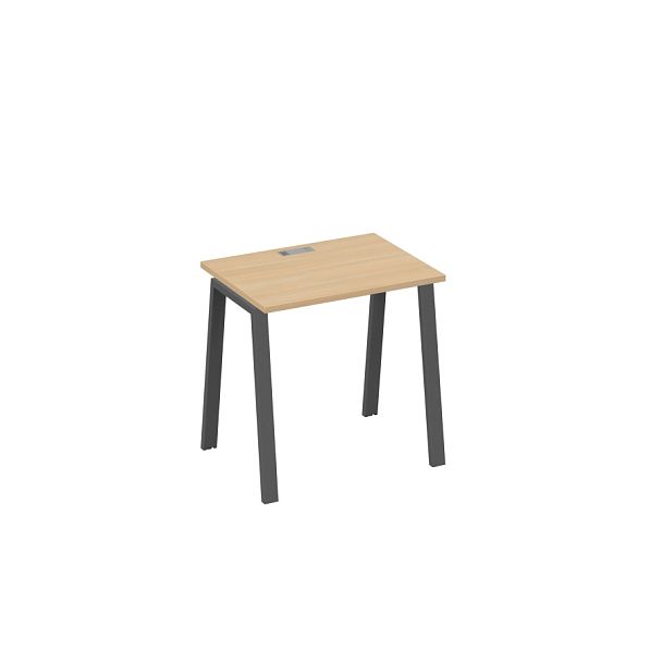 Стол письменный на металлокаркасе TRE A4 А4 Б3 001 БП натуральный дуб / металлокаркас антрацит - Вид 1