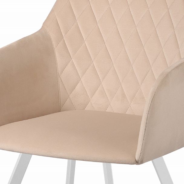 Кресло поворотное Барли, Confetti cream/белый - Вид 7