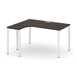 Concept Стол эргономичный CN.SA-001(L) Дуб Мали/Металл Белый 1380*1180*750 - Фото предпросмотра