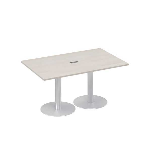 Стол 160 для переговоров на опорах-колоннах A4 А4 ХР 121 дуб шамони - Вид 1