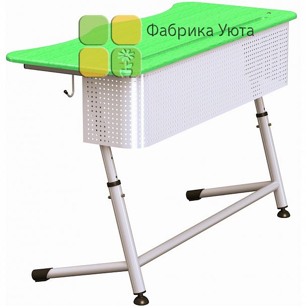 Парта "Премьера 2Р" с перф. экр., рег. (2-6 гр) - Вид 4