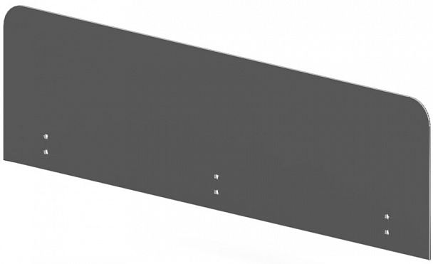 Экраны для столов "Настольные защитные экраны «Лайт»" ПК-ЛТ-ЭКР110Х33-В2-19 серый - Вид 1