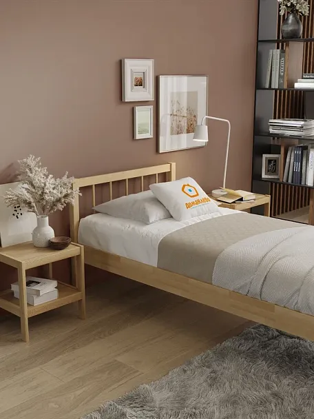 Кровать деревянная Мечта 4 800х2000, береза, цвет натуральный - Вид 4