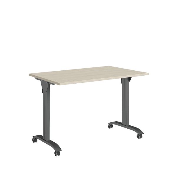 Стол мобильный складной Trend Metal 120x72x75 светлый дуб - Вид 1