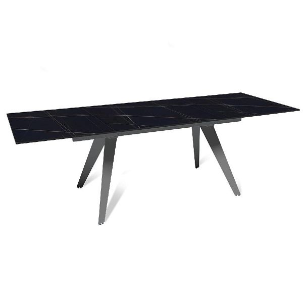 Стол раскладной Rhein (160+40+40), керамика матовая Black gold - Вид 4