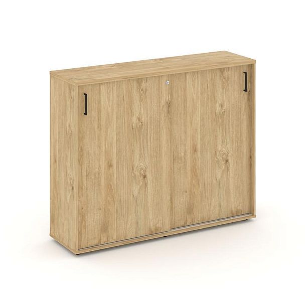 Стайл Проджект Тумба опорная/приставная SN.TOP-173 Тиквуд Светлый/Черный Ручки 1632*400*1150 - Вид 1