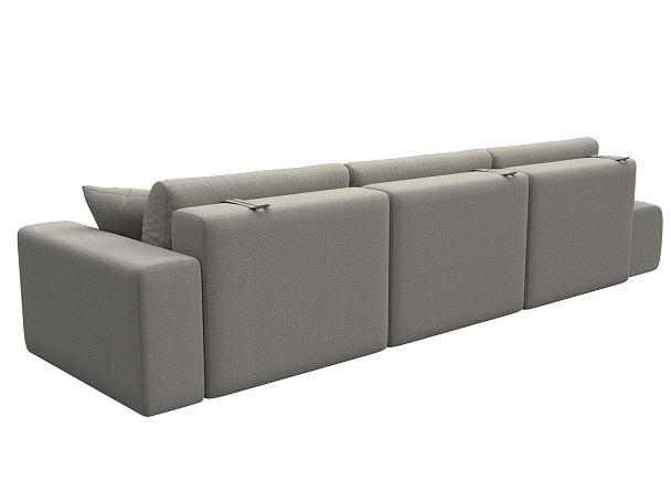 Диван прямой Лига-036 НПБ Модерн Лонг подлокотник справа Рогожка бежевый - Вид 6