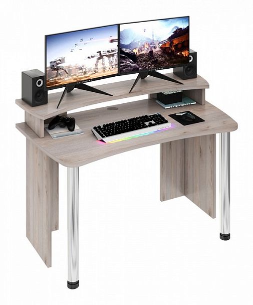 Стол компьютерный Домино Лайт СКЛ-Софт140+НКИЛ140 Нельсон - Вид 2