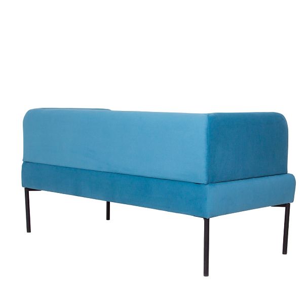 Диван Garda, велюр Velutto 47, ножки металл черный муар - Вид 3