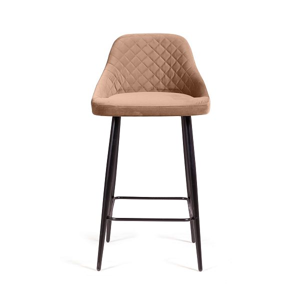 Стул барный Douglas ромб, бархат бежевый 5 - Вид 2