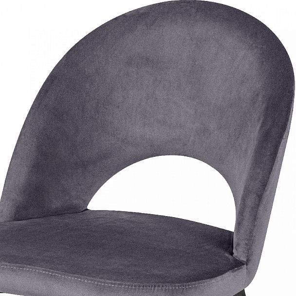 Стул кухонный Рэди серый велюр/черный - Вид 6