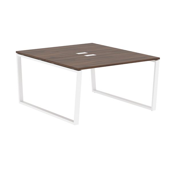 Стол 2-х местный EVWST 1316 Дуб Денвер тёмный/Белый 1360х1606х750 EDIS - Вид 1