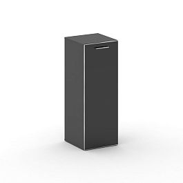 Cross Шкаф узкий средний CR.SU-204 (R) black Базальт UM/Лакобель Черный 450*460*1202 - Фото предпросмотра