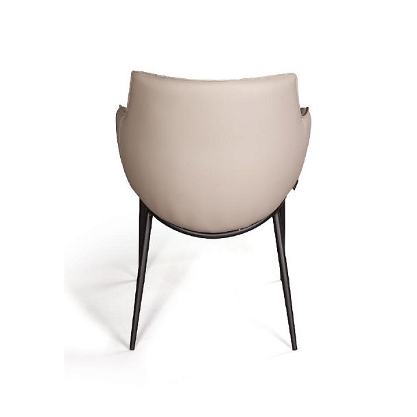 Стул с подлокотниками Sofia, иск.кожа soft-touch, серый - Вид 9